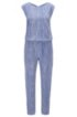 Regular-fit jumpsuit in silk with all-over print, Patterned