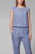 Regular-fit jumpsuit in silk with all-over print, Patterned