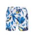 Floral-print swim shorts in quick-dry fabric, Open White