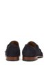 Double-monk suede shoes with blonde outsole, Dark Blue