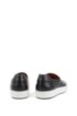 Italian-made slip-on trainers in burnished leather, Black