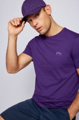 hugo boss purple t shirt