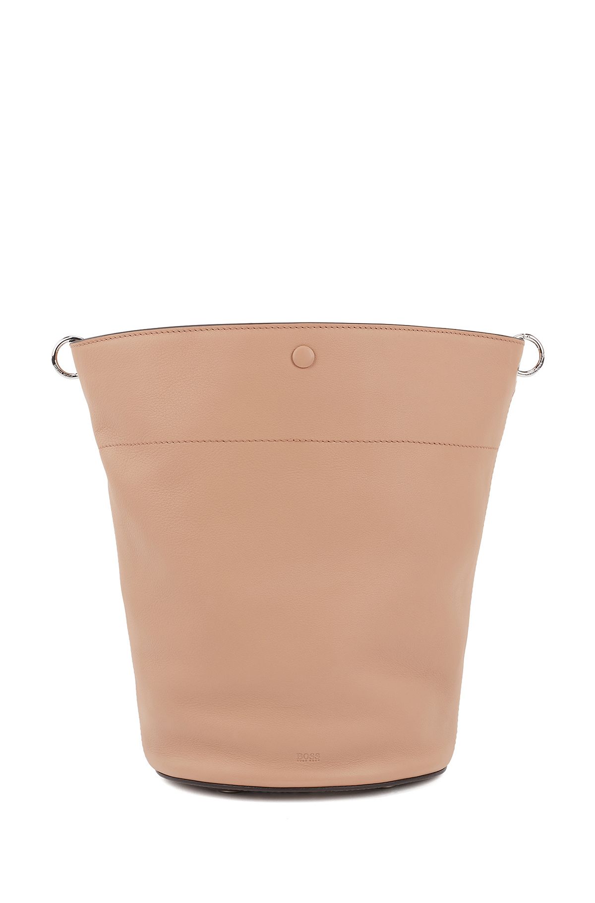 BOSS - Bucket bag in calf leather with knotted top strap