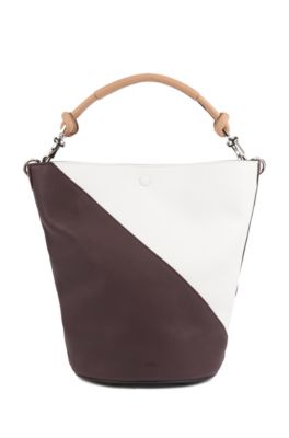 soft leather bucket bag