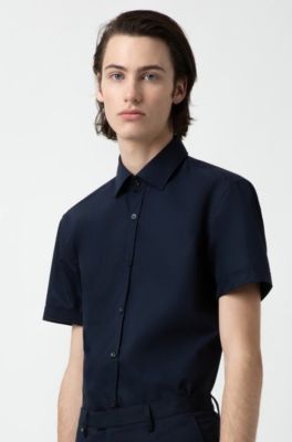hugo boss slim fit short sleeve shirt