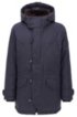 Regular-fit parka jacket in water-repellent fabric, Dark Blue