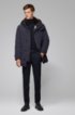 Regular-fit parka jacket in water-repellent fabric, Dark Blue