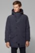 Regular-fit parka jacket in water-repellent fabric, Dark Blue