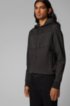 Regular-fit sweatshirt with a zip-through front, Dark Grey