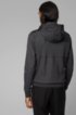 Regular-fit sweatshirt with a zip-through front, Dark Grey