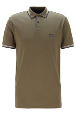 hugo boss polo green square