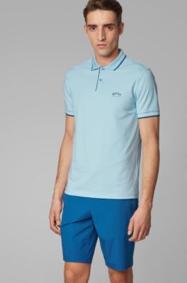 baby blue hugo boss polo