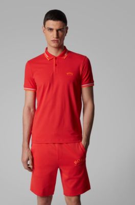 hugo boss oxford pique polo shirt