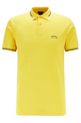 hugo boss yellow shirt