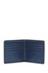 Billfold wallet in leather with cropped logo, Dark Blue