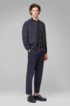 Italian-made Derby shoes in leather with rubberised bumper, Black