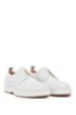 Italian-made Derby shoes in leather with rubberised bumper, White