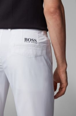 hugo boss white trousers