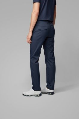 Slim-fit trousers in moisture-wicking 