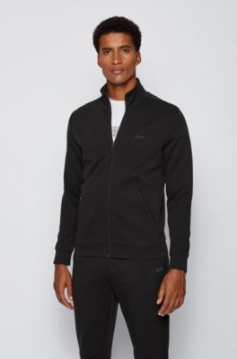 hugo boss zip through sweatshirt