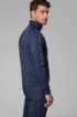 Regular-fit sweatshirt with logo-tape sleeves, Dark Blue
