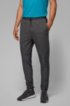Slim-fit jogging trousers in stretch fabric with S.Caf&eacute;&reg;, Black