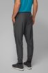 Slim-fit jogging trousers in stretch fabric with S.Caf&eacute;&reg;, Black