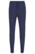 Regular-fit jogging trousers with side-seam logo tape, Dark Blue