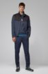 Regular-fit jogging trousers with side-seam logo tape, Dark Blue