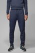 Regular-fit jogging trousers with side-seam logo tape, Dark Blue