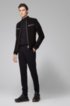 Relaxed-fit jacket in cotton with rubber trimmings, Black