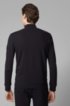 Relaxed-fit jacket in cotton with rubber trimmings, Black
