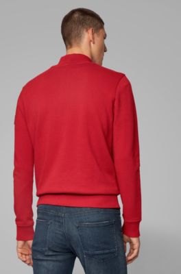 red hugo boss tracksuit