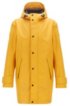 Waterproof rain jacket in laminated stretch fabric, Yellow