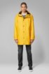 Waterproof rain jacket in laminated stretch fabric, Yellow
