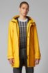 Waterproof rain jacket in laminated stretch fabric, Yellow