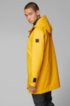 Waterproof rain jacket in laminated stretch fabric, Yellow