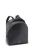Zipped backpack in Italian palmellato leather, Black