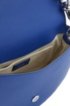 Italian-leather saddle bag with snap-hook hardware, Blue