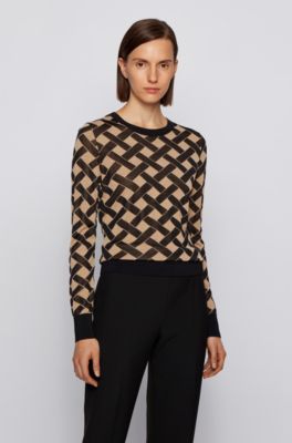 hugo boss cream jumper