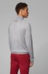 Zip-neck golf sweater in water-repellent merino wool, Light Grey