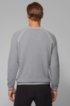 Logo-embroidered sweater in boucl&eacute; teddy structure, Light Grey