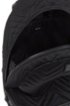 Logo backpack in soft nylon with thermo-stitched quilting, Black