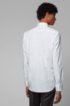 Slim-fit shirt in stretch-cotton poplin, White