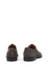 Italian-made Derby shoes in suede with monogrammed sole, Dark Grey