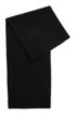 Tonal scarf with a touch of cashmere, Black