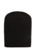 Beanie hat with tonal embroidered logo, Black