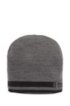 Super-soft beanie hat with embroidered logo, Grey