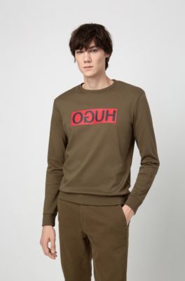 hugo boss reverse logo sweatshirt