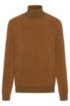 Unisex sweater with corduroy structure, Light Brown